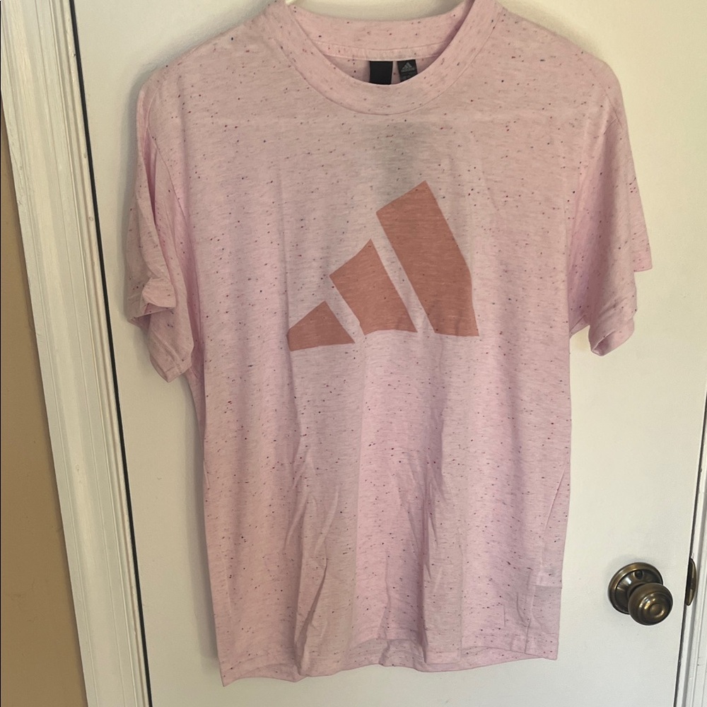 NWT Adidas Light Pink Speckled Tee